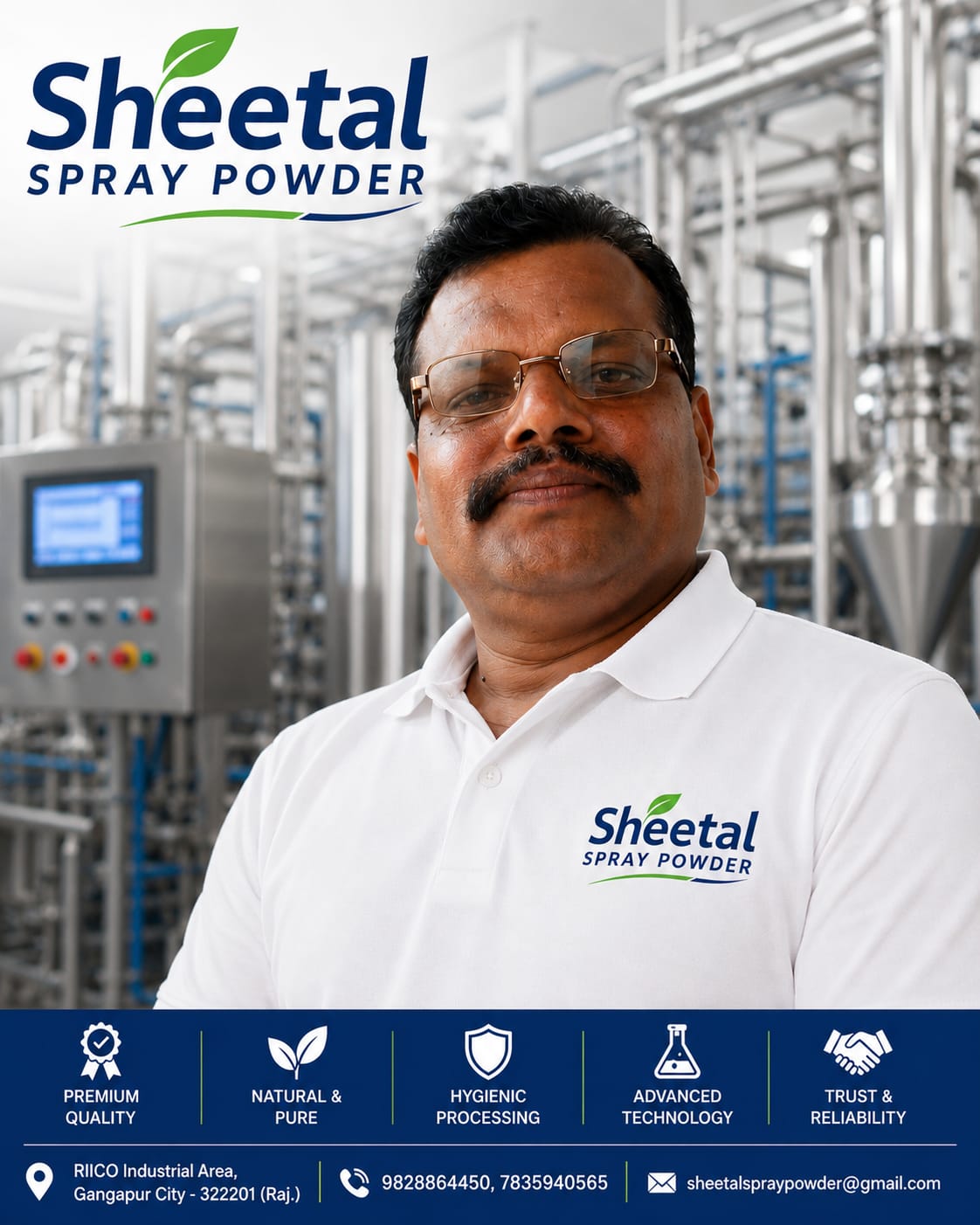 Sheetal Spray Powder portrait poster